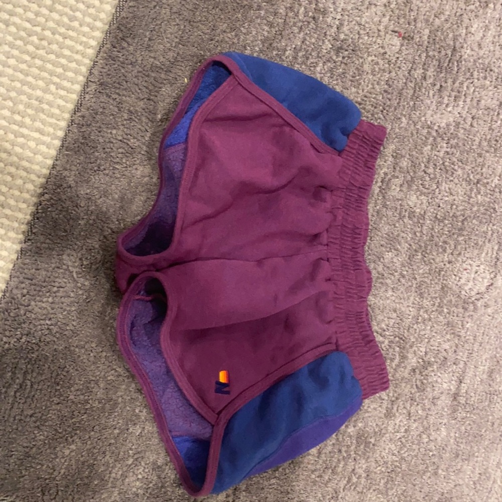Purple and dark blue aviator nation shorts